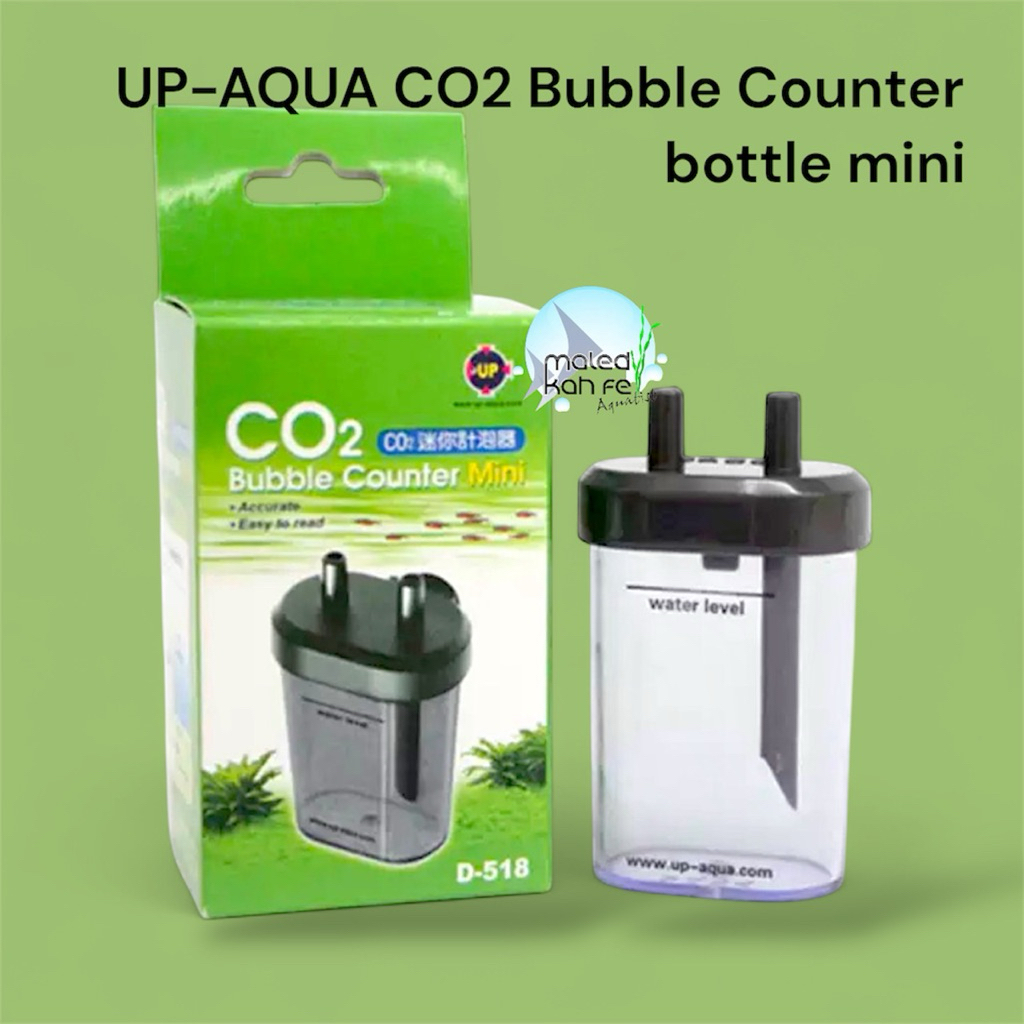 ขวดพลาสติก นับฟอง คาร์บอนไดออกไซด์ อัพอควา up aqua D-518 สำหรับตู้ ไม้น้ำ UP-AQUA CO2 Bubble Counter bottle mini