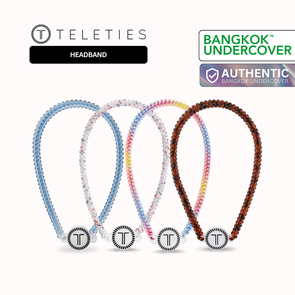 (พร้อมส่ง) TELETIES Headband ที่คาดผมเกลียว ยางยืด