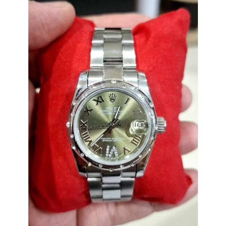 (C) RoLex Datejust 31 Oystersteel, white gold and diamondsReference number 278344RBR