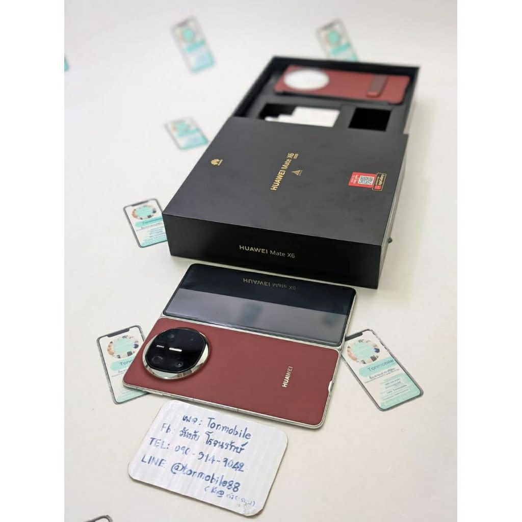 ขาย / เทิร์น Huawei Mate X6 ศูนย์ไทย Ram 12 Rom 512 ศูนย์ไทย อุปกรณ์ครบยกกล่อง ขาดสายชาร์จ ประกันยาว