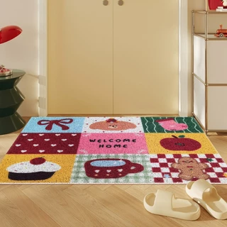 🏷️[Home] 🎅 พรมคริสมาส พรมยางpvc 40x60 พรมดักทรายแมว พรมเช็ดเท้า พรมดักฝุ่นหน้าประตู 🌲พรมตกแต่งวันคริสมาส