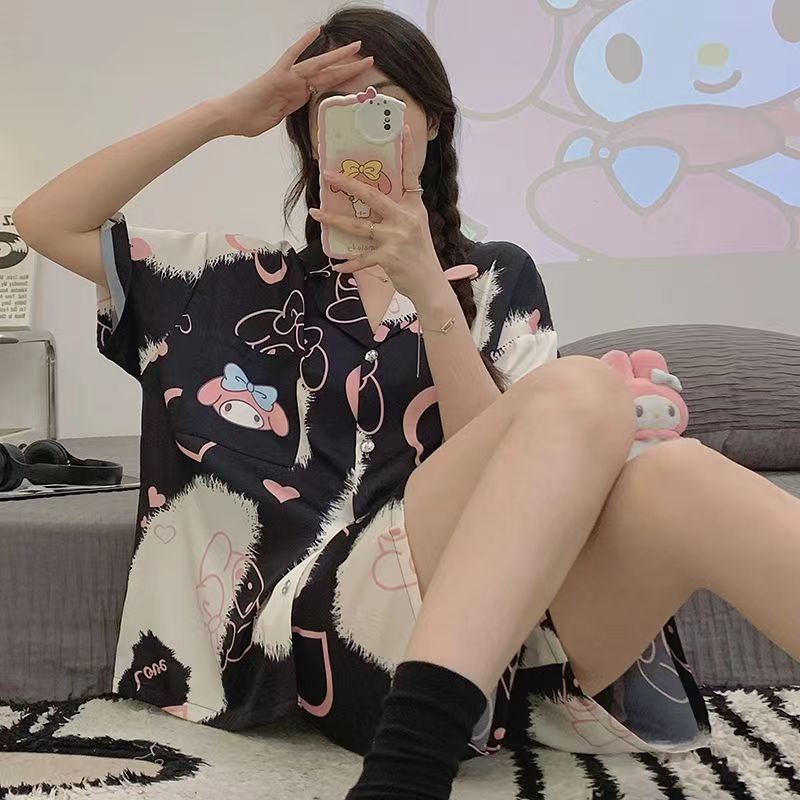 ZZ HOME เซทชุดนอนผู้หญิง ลายการ์ตูนน่ารัก  สไตล์เเฟชั่น เนื้อผ้าคุณภาพดี ผ้านุ่มนิ่มใส่สบาย สินค้าพร้อมจัดส่งจากไทย - รูปที่ 3