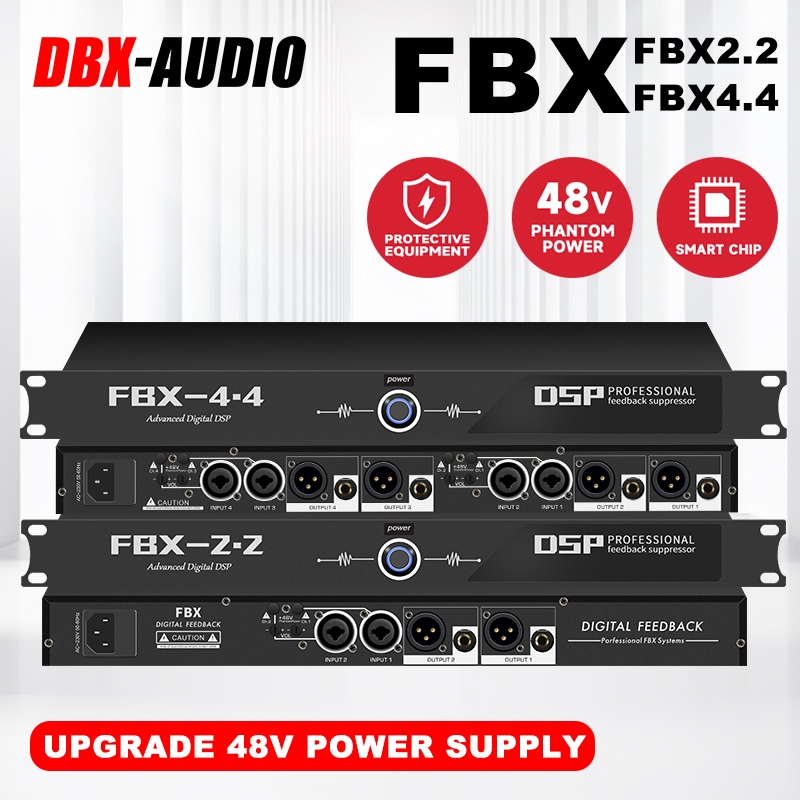 DBX-AUDIO FBX2.2/FBX4.4 ตัวยับยั้งข้อเสนอแนะระดับมืออาชีพ, DSP ไมโครโฟนระดับมืออาชีพตัวยับยั้งการผิว