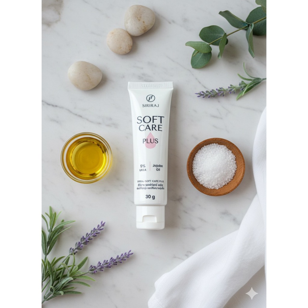 Soft Care Plus ครีมศิริราช ซอฟท์แคร์ พลัส ช่วยให้ผิวนุ่ม (2หลอด)