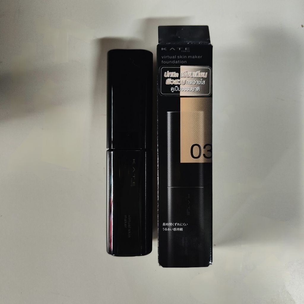 (โค้ด Live 40% ลด 100) แบ่งขาย สี 03 รองพื้น KATE รองพื้นเนื้อลิควิดโปร่งแสง VIRTUAL SKIN MAKER FOUN