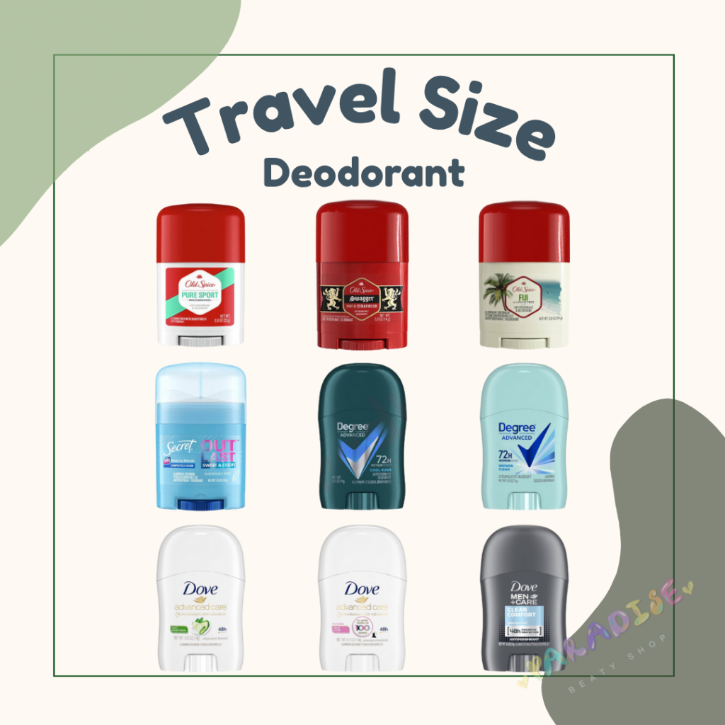 Old Spice/ Degree/ Dove/ Secret/ Gillette Antiperspirant Deodorant Travel Size โรออนขนาดพกพา (พร้อมส