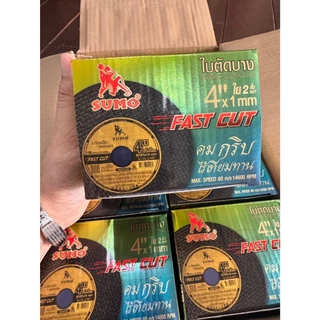ของแท้100%ใบตัดSUMO 4" FAST CUT ใบตัดเหล็กซูโม่ ใบตัด4นิ้ว 50 ใบ