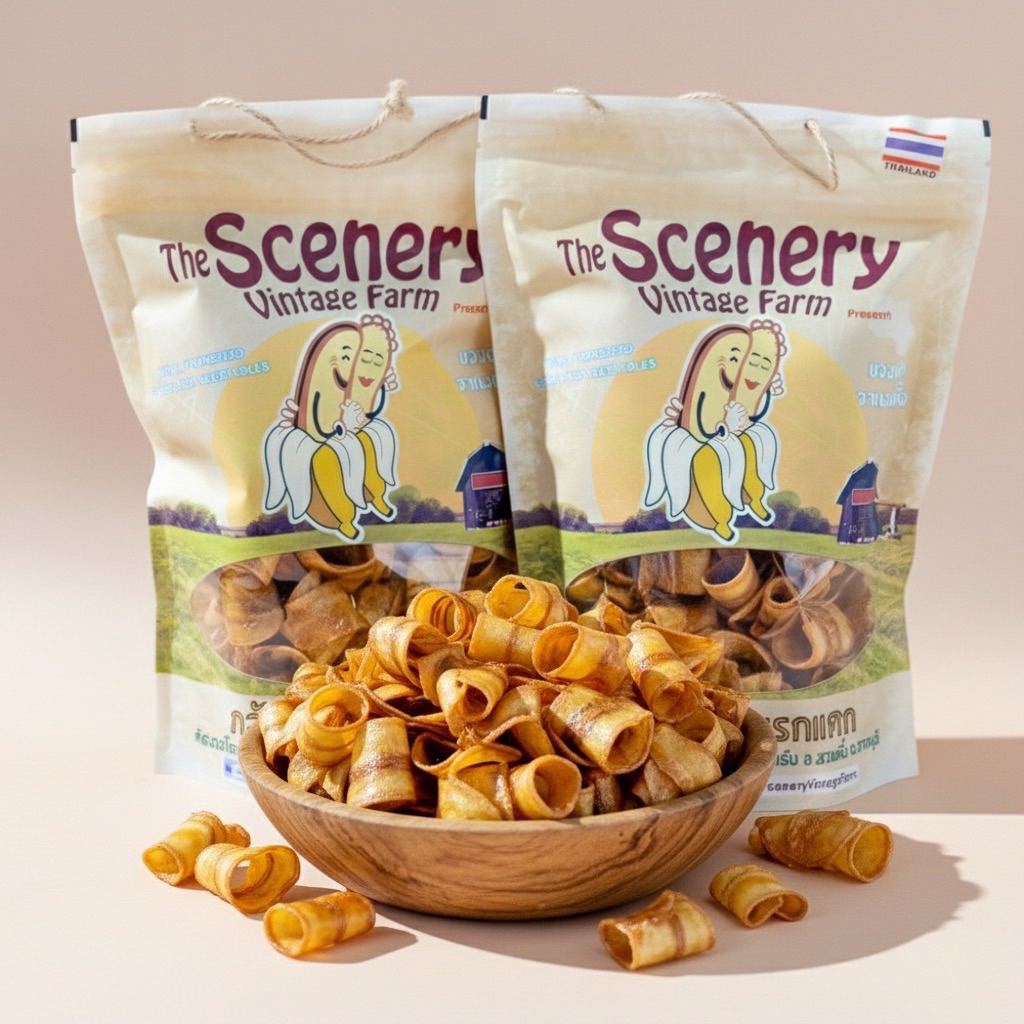 ซีนเนอรี่ - กล้วยม้วนเบรคแตก (เซ็ตละ 2 ถุง)