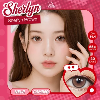 [ขายดี] Kitty Kawaii Contact Lens : Sherlyn Brown (Blister pack) - คอนแทคเลนส์รายเดือน