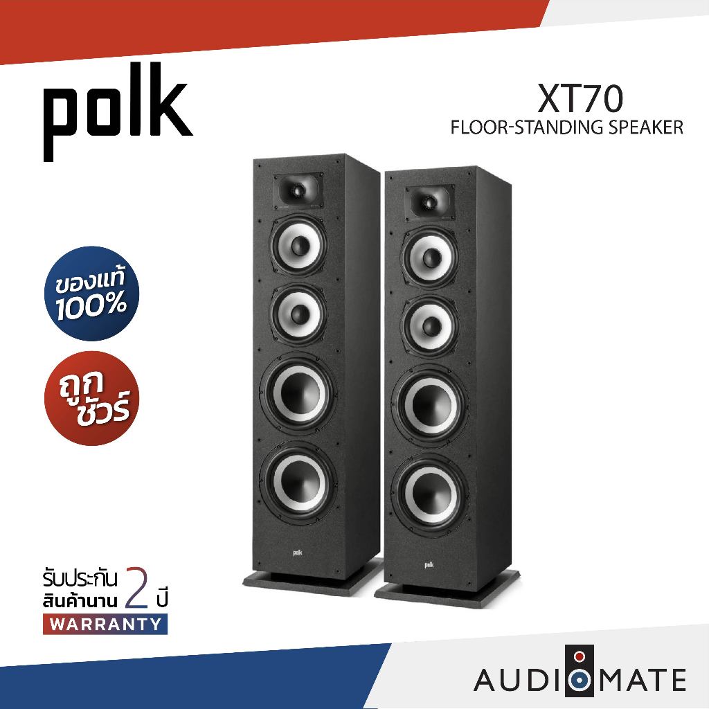 POLK AUDIO MONITOR XT70 /High-Resoution Floor-Standing Tower Speaker/home theater/รับประกัน2ปีโดยPow