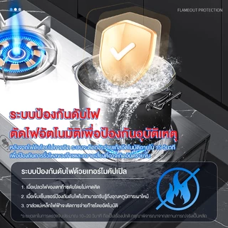 CAMEL เตาแก๊สหัวคู่ สแตนเลส ทนความร้อน ทนทาน ประหยัดพลังงานและไฟฟ้า ให้ความร้อนสม่ำเสมอ Gas Stove