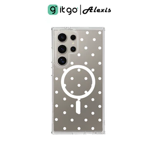 เคสใสและขอบดำ Alexis ST Clear&Black Polkadot ดีไซน์มินิมอล