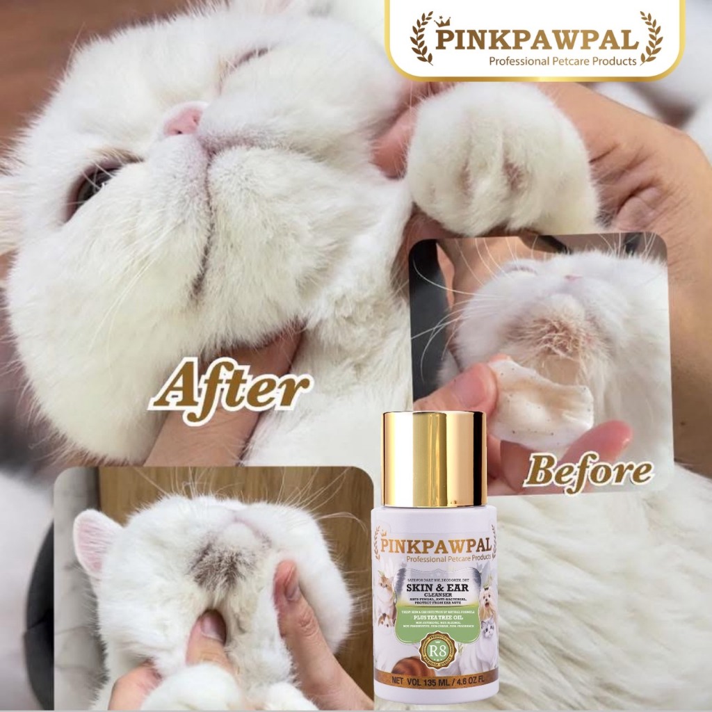 Pinkpawpal Skin & Eer Cleanser เช็ดหูสัตว์ ขจัดไรหู ขี้หูดำเหม็น หูแห้งสบายไม่มัน ราคา ถูกที่สุด ดีลบีเคเค แกลเลอรีภาพที่ 2