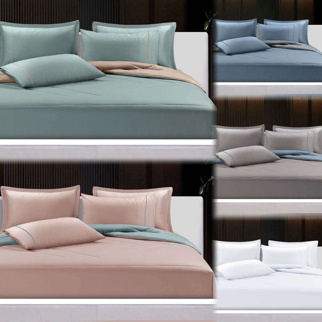 SANTAS ชุดเครื่องนอน ดีไซน์ COASTAL CHARM  COLLECTION  ทอ 350 เส้นด้าย