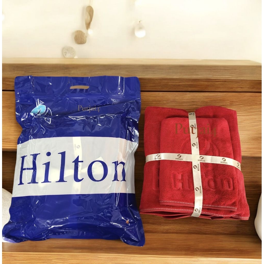 ผ้าขนหนูเกรดโรงแรม hitton set 2 ชิ้น ผืนใหญ่ ซับน้ำดีมาก ราคา ถูกที่สุด ดีลบีเคเค แกลเลอรีภาพที่ 9