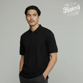 เสื้อโปโลพรีเมียม ชาย หญิง สีดำทรงสวย ผ้าเย็นใส่สบาย ไม่ยับง่าย ใส่ได้ทุกโอกาส
