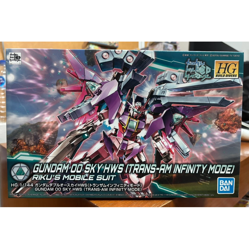 bandai HG 1/144 HGBD GUNDAM OO SKY HWS (TRANS-AM INFINITY MODE)