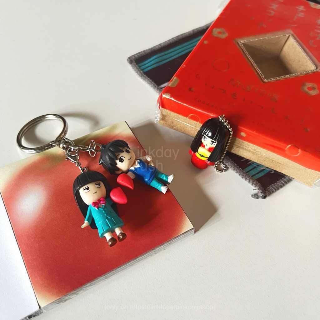 พวงกุญแจ ซาโวโกะ ฝากใจไปถึงเธอ ของสะสมอนิเมะวินเทจหายาก 2 แบบ Kimi ni Todoke Sawako Anime Charm Keyc
