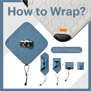 Kodak Camera Wrap Protective ผ้าห่อกล้อง Size M / Size L กันน้ำ กันรอย กันฝุ่น