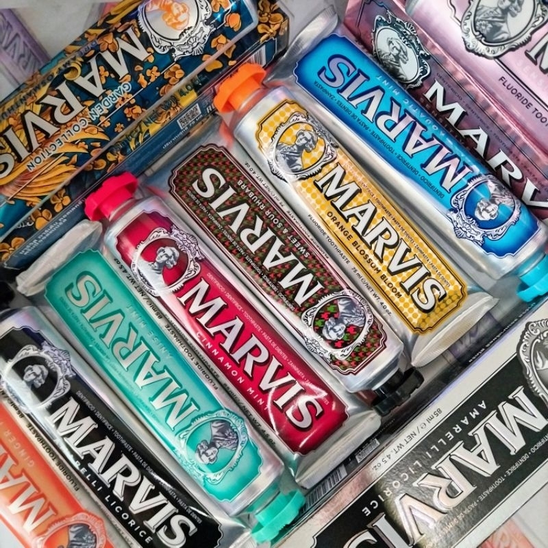 🔥🔥🔥Marvis​ toothpasteยาสีฟันมาร์วิส​ มีหลายสูตร​ Marvis smoker whitening,sensitive gum,Marvis Whiten