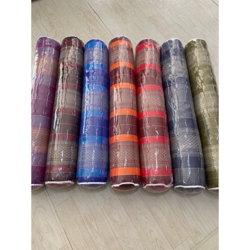 พร้อมส่ง 🌈หมอนขิด หมอนข้าง หมอนข้างลายขิด หมอนข้างนุ่นแท้ หมอนข้างกลม