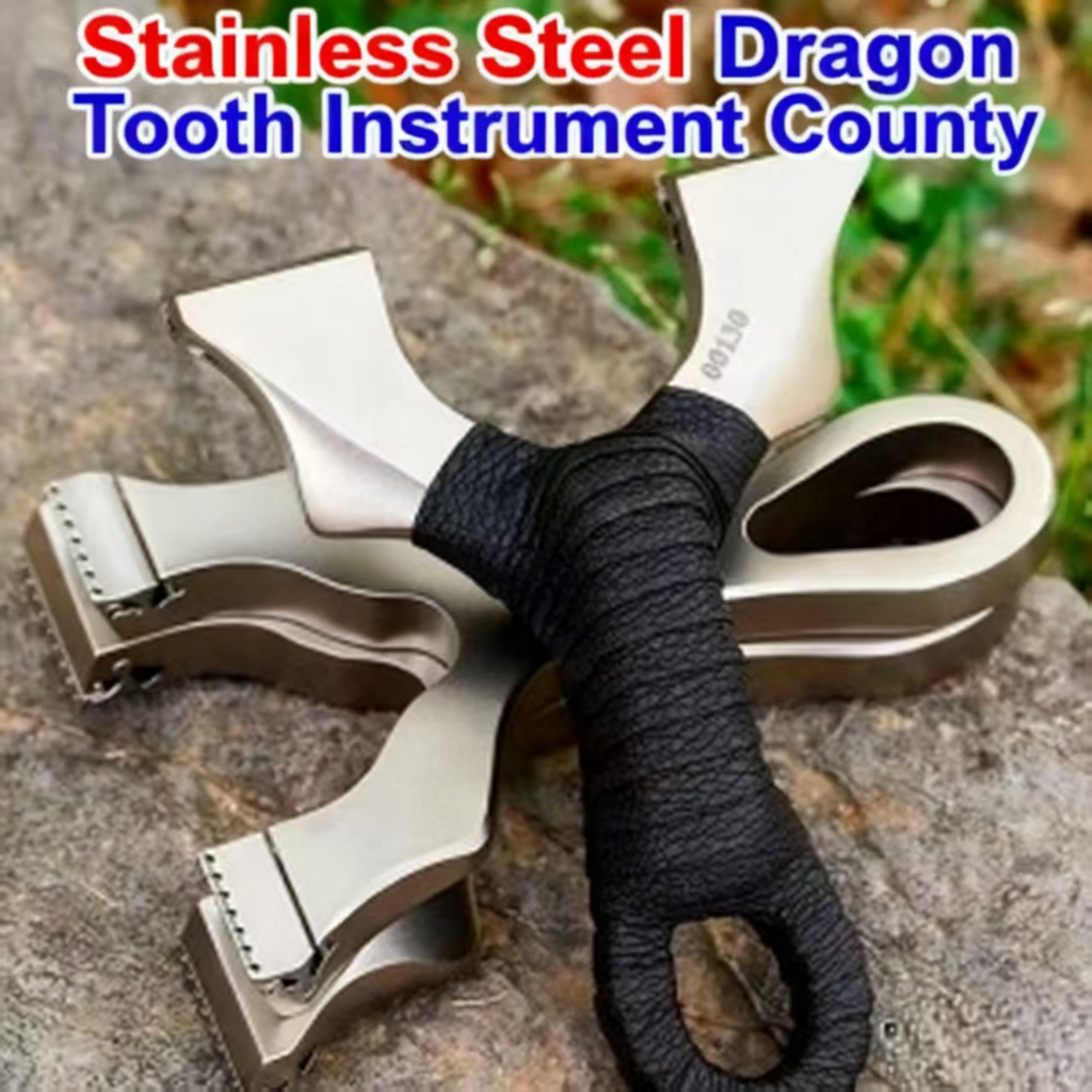 หนังสติ๊กสแตนเลสกลางแจ้ง รุ่นใหม่ กดเร็ว ฟันมังกร งานเลี้ยงกลางคืน ความแม่นยำสูง CNC รุ่นที่สอง