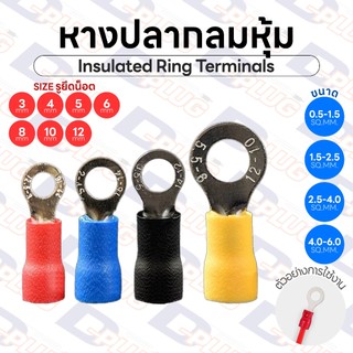 หางปลากลมหุ้ม Insulated Ring Terminals หางปลากลม | รหัส RV