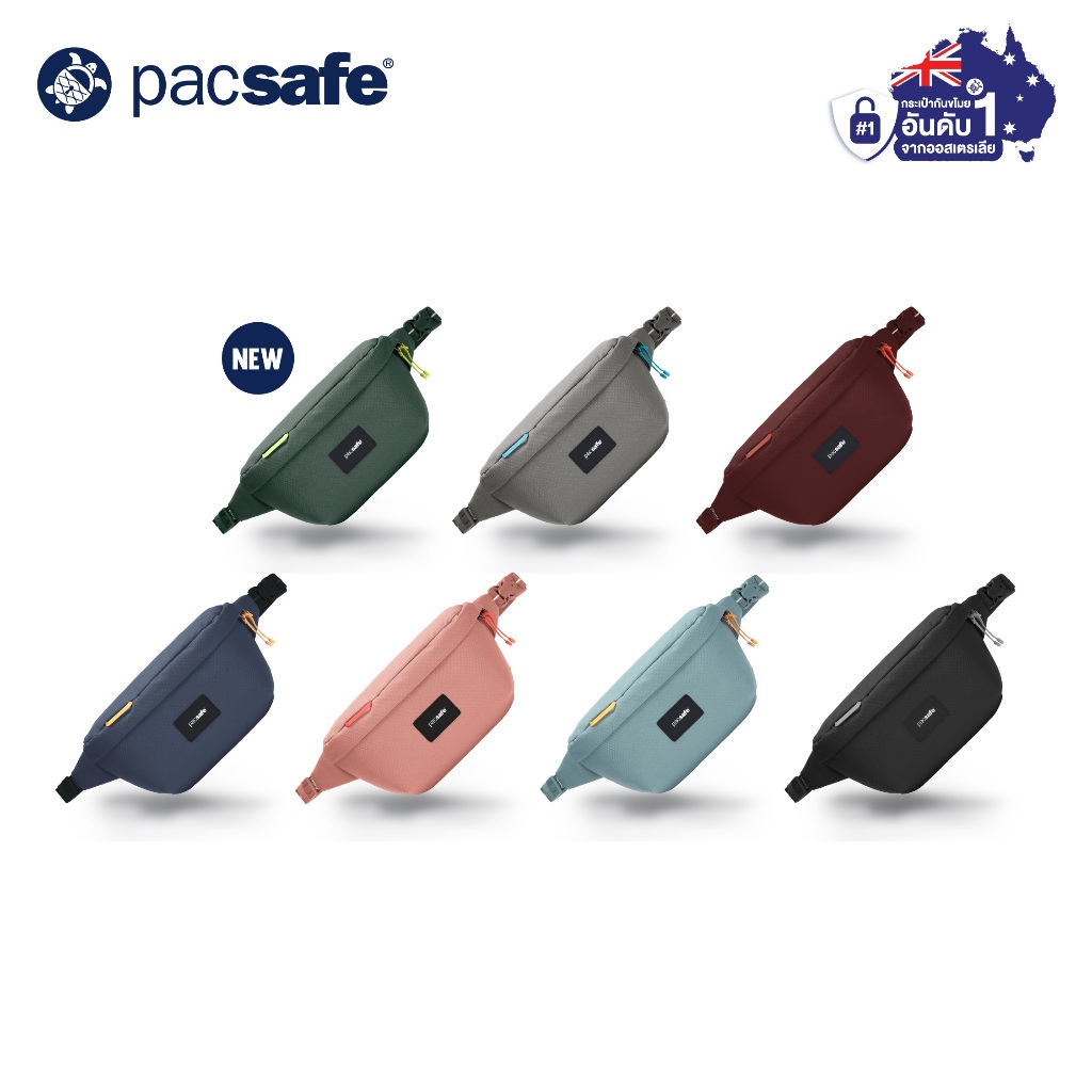 Pacsafe Go Sling Pack กระเป๋าคาดอกป้องกันขโมย ขนาด 2.5L สีดำ