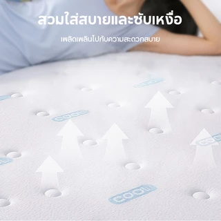 KUCADI ที่นอนสปริง หนา 13 นิ้ว 90/150/180cm สัมผัสเย็น 100% เกรดพรีเมียม คืนตัวรวดเร็ว เงียบไร้เสียง