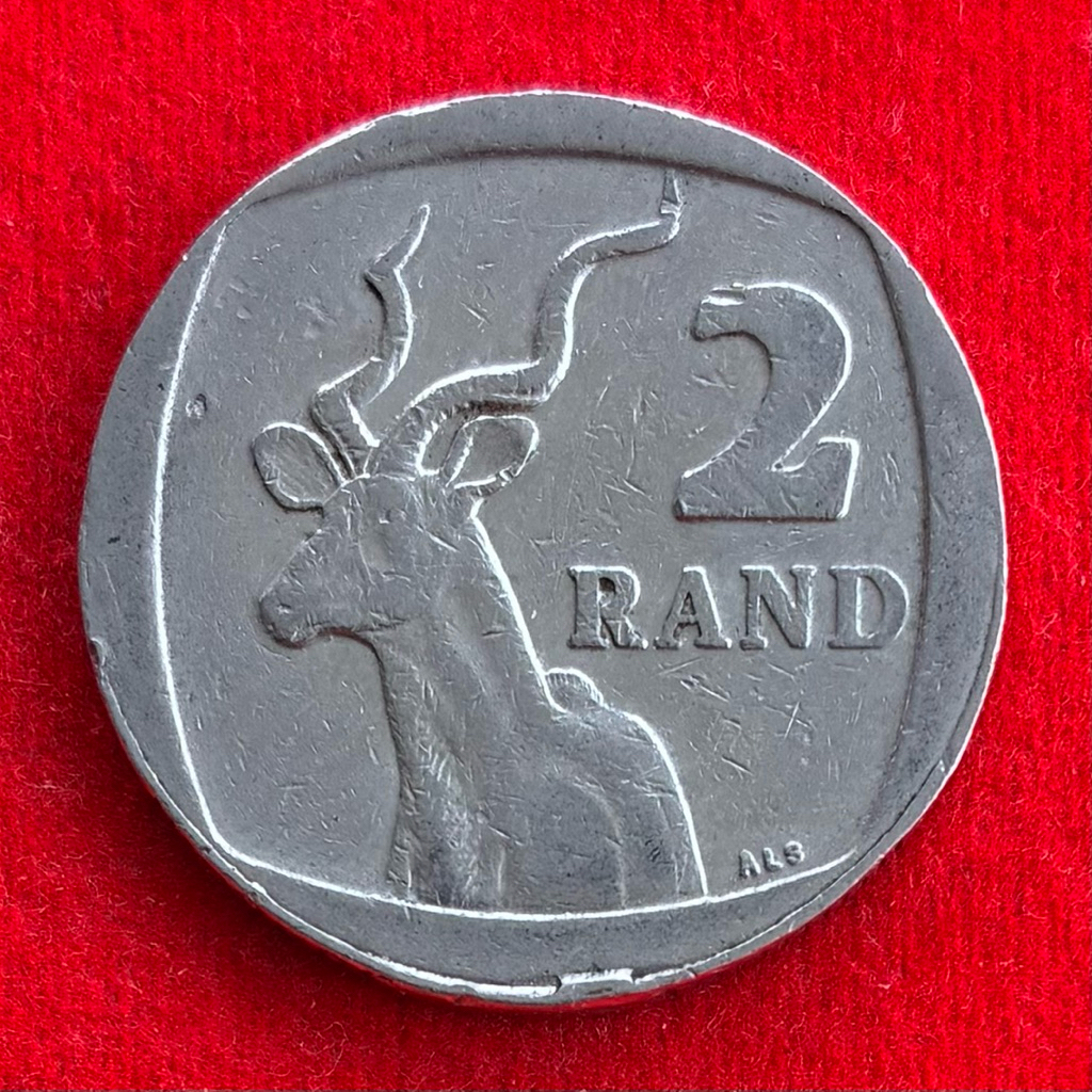 🇿🇦 เหรียญแอฟริกาใต้ South Africa 2 rand ปี 2003 เหรียญต่างประเทศ