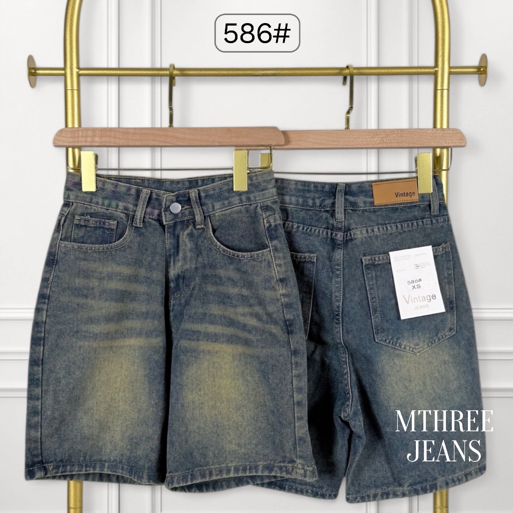 กางเกงขาสั้นกระบอกวินเทจผู้หญิง 8 รุ่น เท่ๆ - รูปที่ 3