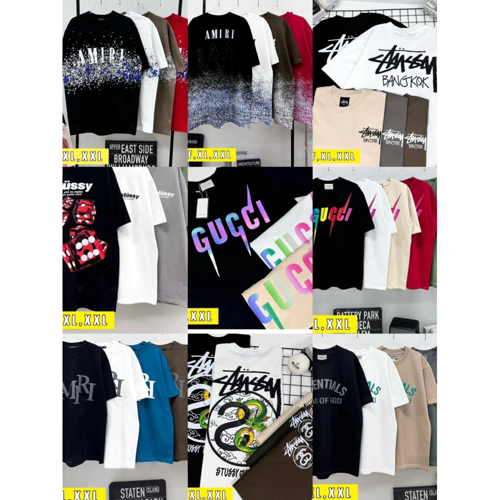 เสื้อยืดโอเวอร์ไซส์รวมรุ่นอกใหญ่52-54 ผ้าคอนตอน