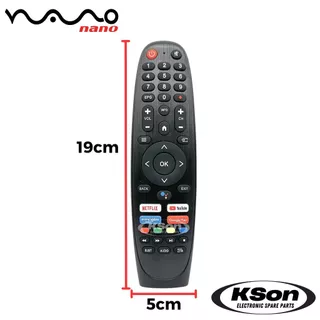 รีโมททีวี สมารท์ทีวี นาโน มีสั่งการด้วยเสียง NANO Smart TV Remote Control with Voice Control รุ่น NNV