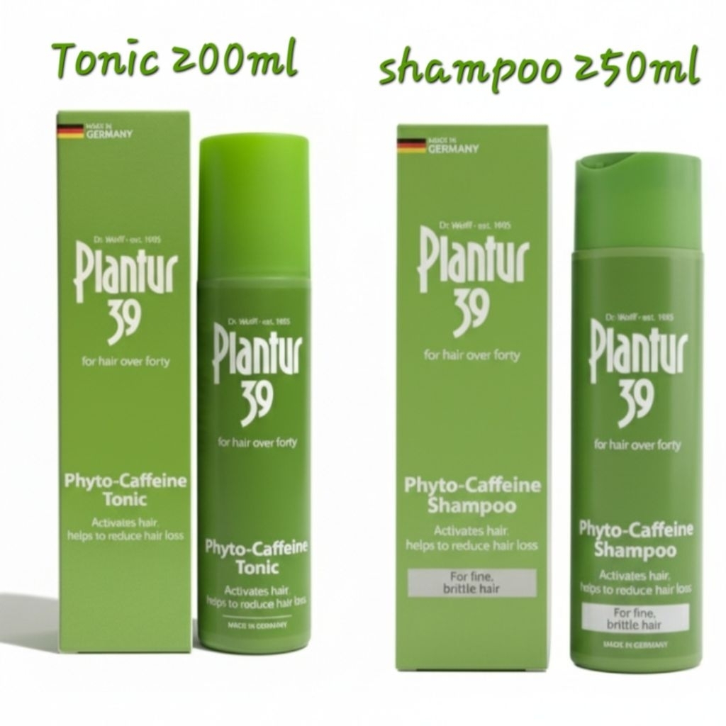 Plantur 39 Phyto-Caffeine Shampoo250ml & Phyto-Caffeine Tonic200mlลดผมร่วงสำหรับผมของผู้หญิงที่มีอายุเกินสี่สิบปี