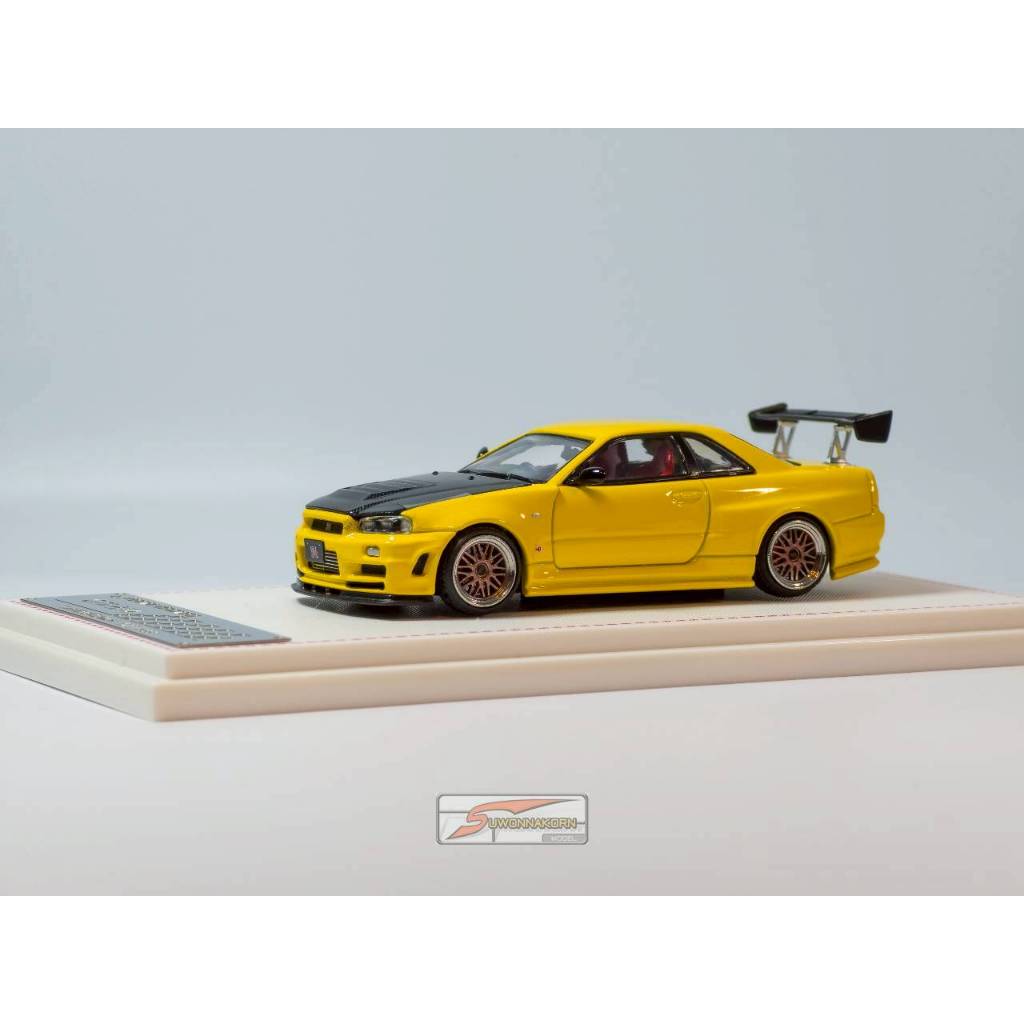 FOCALHORIZON   Nissan Skyline GT-R R34 Z-Tune YellowCarbon 1/64