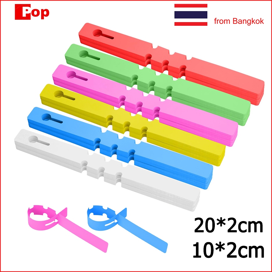 100 ชิ้น ป้ายชื่อต้นไม้แบบแขวน ป้ายชื่อโรงงาน,ป้ายติดป้ายเนอสเซอรี่กันน้ำแบบพลาสติก,เครื่องหมายหม้อสำหรับกระถางต้นไม้