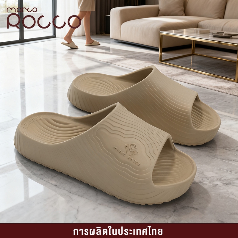 Marco Rocco รองเท้าแตะผู้หญิงผู้ชาย EVA กันลื่น พื้นนุ่ม สวมใส่สบาย สำหรับในบ้าน