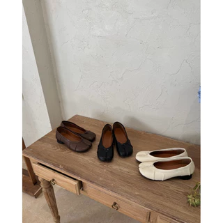 [พร้อมส่ง] WEAR.SOUL ** แพทเทินค่อนไปทางใหญ่ หากเท้าผอมลด 1 ไซซ์ #S658-JUDY Tabi Ballet Heels รองเท้ากีบหมู