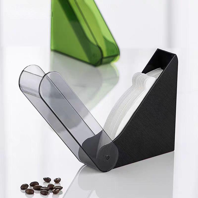 ที่เก็บกระดาษดริปกาแฟแบบใหญ่ กล่องใสอะคริลิคคุณภาพสูง รองรับกระดาษกรอง V60 ได้หลายขนาด พกพาง่าย - รูปที่ 2