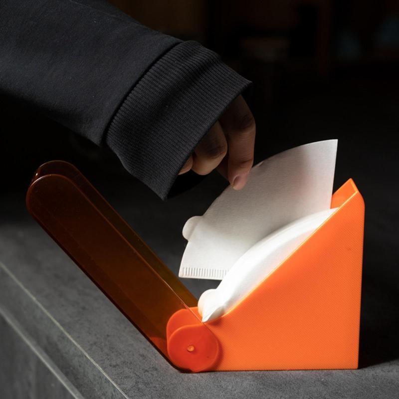 ที่เก็บกระดาษดริปกาแฟแบบใหญ่ กล่องใสอะคริลิคคุณภาพสูง รองรับกระดาษกรอง V60 ได้หลายขนาด พกพาง่าย - รูปที่ 4