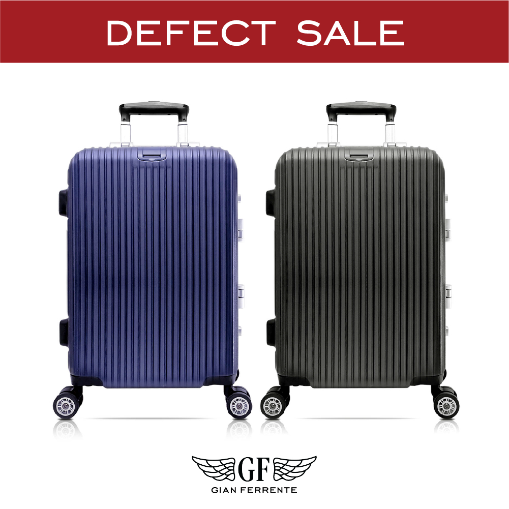 GF Defect Sale - กระเป๋าเดินทาง (20/24/28 นิ้ว) วัสดุ PC ผิวกันรอย ระบบ TSA Lock ขอบอลูมิเนียม มีตะข