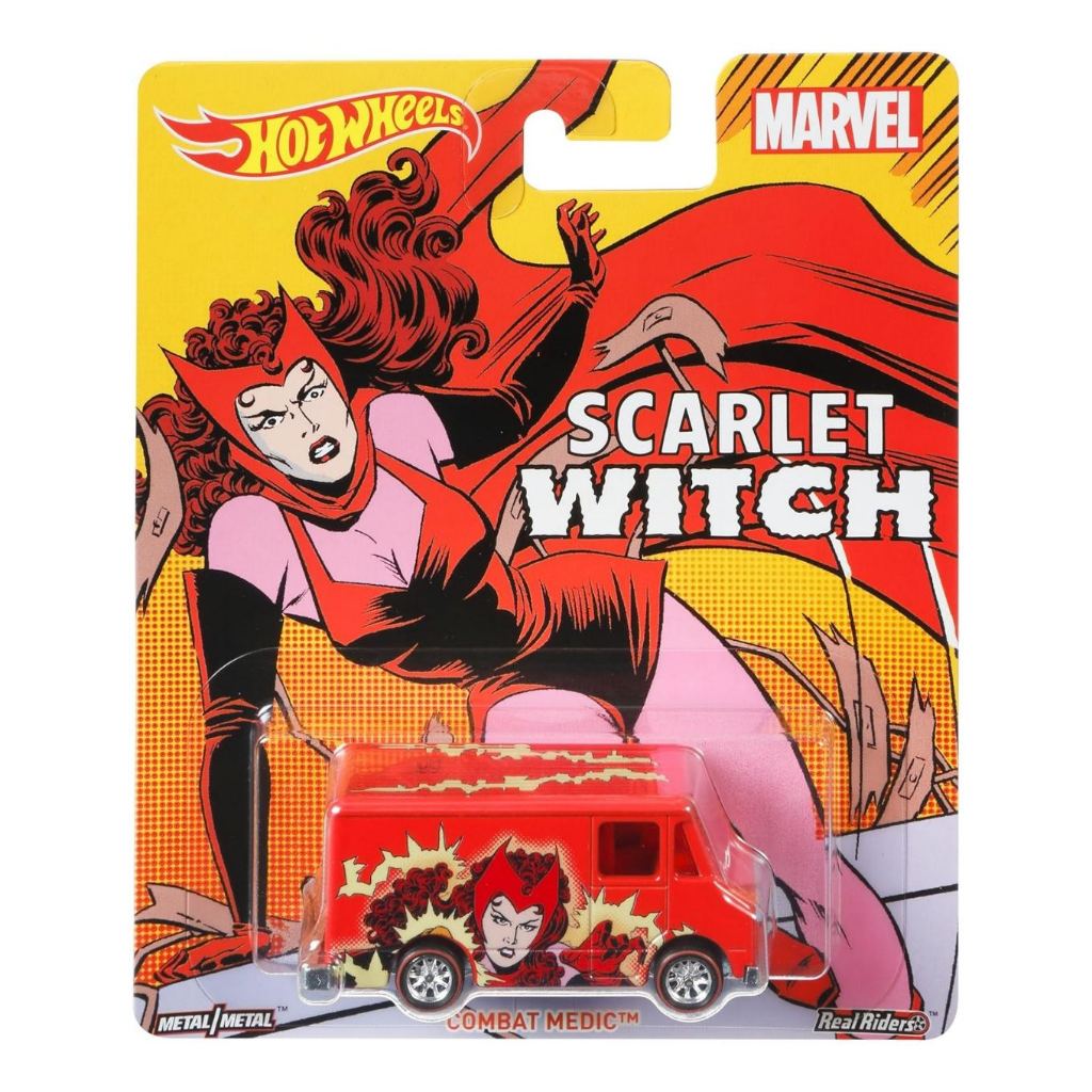 Hot Wheels Marvel – Scarlet Witch Combat Medic โมเดลรถเหล็ก (แพ็คไม่สวย) รถของเล่น ของสะสม ลิขสิทธิ์แท้ 956 #