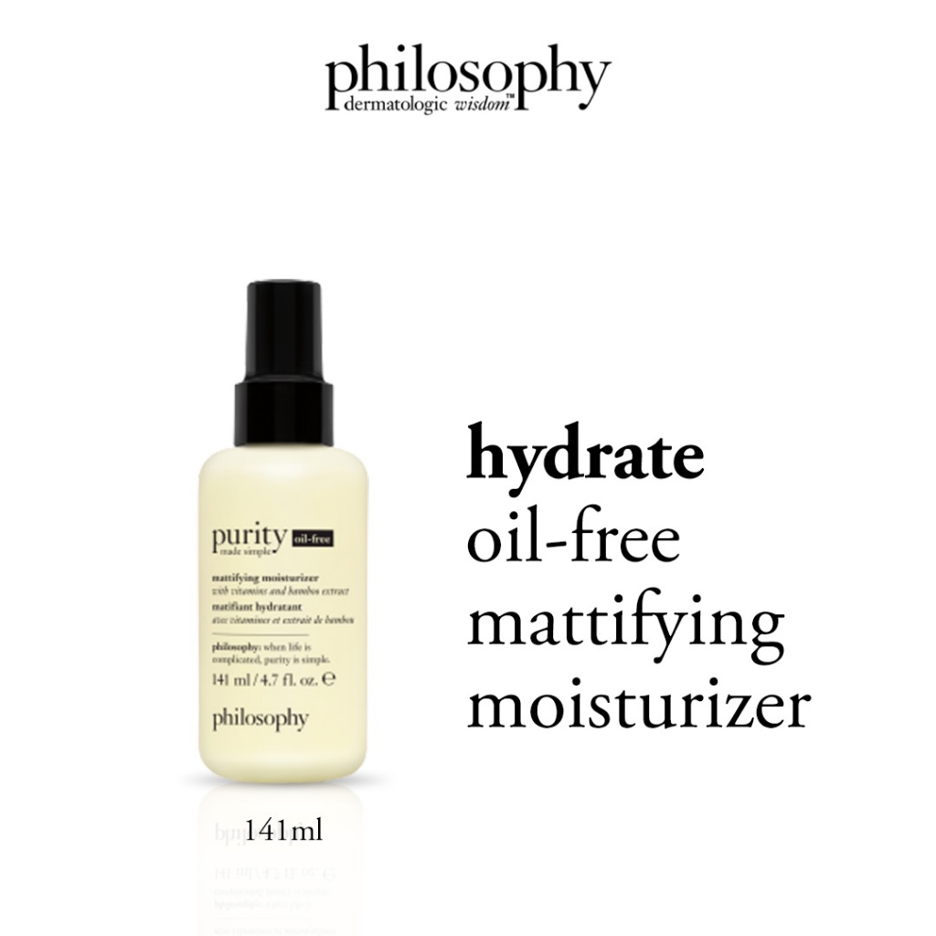 Philosophy Purity Made Simple 3-in-1 Oil Free Mattifying Gel Moisturizer 141ml มอยส์เจอไรเซอร์ 141มล.