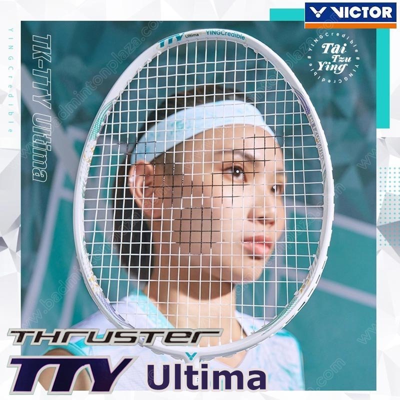 【 ของแท้ 💯% 】ไม้แบดมินตันวิคเตอร์ TAI TZU YING Tribute Collection TK-TTY Ultima สีขาว (TK-TTY-UMA)
