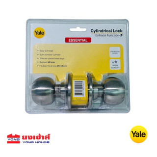 YALE ลูกบิด แสตนเลส 201 [ห้องทั่วไป: EKN-VCA5147TUS32D] [ห้องน้ำ: EKN-VCA5142TUS32D] ระยะเจาะ 60 มม.