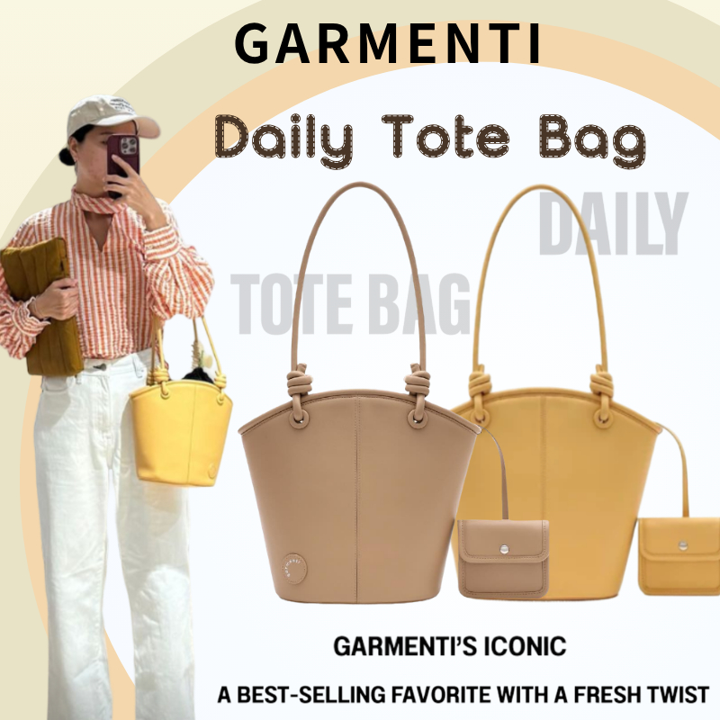 (✅เตรียมส่ง) Garmenti Daily Tote Bag Garmenti กระเป๋า Denim Bucket Bag กระเป๋าทรงถัง กระเป๋าสะพายพร้อมกล่อง+ถุงผ้า