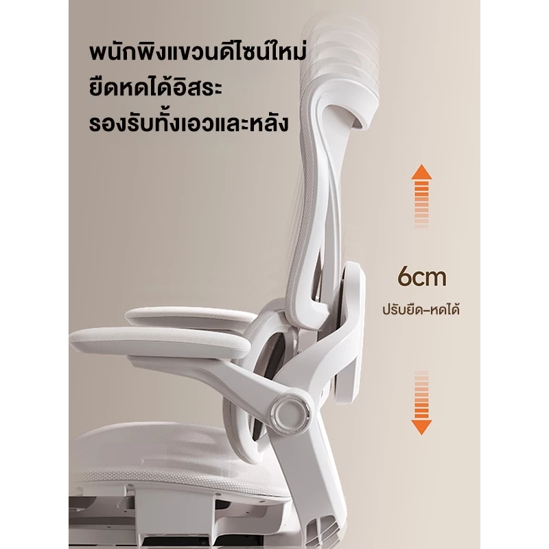 Kris เก้าอี้เพื่อสุขภาพ เก้าอี้ตามหลักสรีรศาสตร์ เวอร์ชันขั้นสูง รุ่น S800/820  รับประกัน 3ป อะไหล่ทดแทนฟรี thumbnail 6