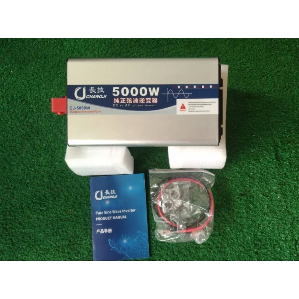 Inverter(CJ)5000W,12Vแปลงไฟออก220V(เพรียวซ้ายเวฟ)