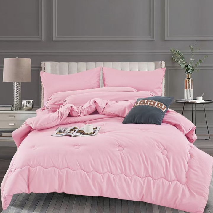 C&J ARANTEXTILE ชุดผ้าปูที่นอนพรีเมี่ยมสีพื้นโทนสีพาสเทล ผ้าหนา นุ่มมาก ฟู เนื้อเนียน เย็นสบาย