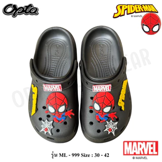 OPTA Spiderman รองเท้าหัวโตเด็กผู้ชาย เนื้อ EVA พื้นนื่มไส่สบาย ลิขสิทธิ์แท้ 100% พร้อมจัดส่งทุกวัน